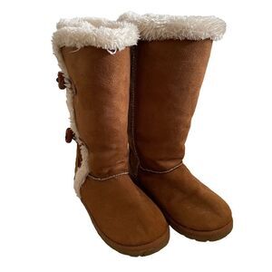 Airwalk ~ Kids Suede Tan Boots ~ size 2